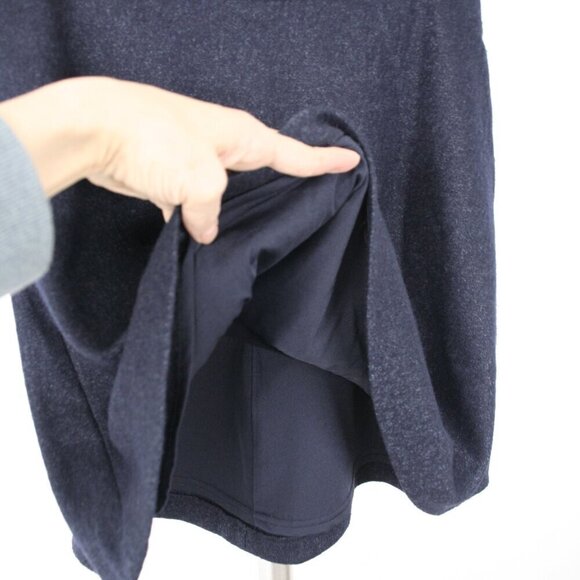 Banana Republic Factory Wool Blend Navy Blue Pockets A-Line Mini Skirt Sz 6 - Picture 5 of 10